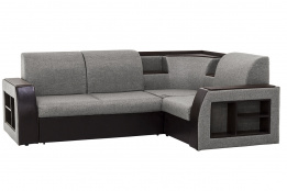 Диван угловой раскладной Сапфир 2, Aspect07(сер)/MOBI 11, АСМ Классик (Россия)