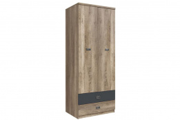 Шкаф для одежды 2Д  Малкольм, Дуб Каньон, БРВ Брест (Беларусь)