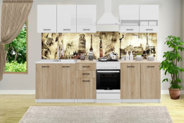 Комплект мебели для кухни Сет 2000, Белый/ Дуб Мадура, Анрэкс(Беларусь)