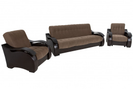 Комплект мягкой мебели Рио 4, Песочный, Мебельный Формат(Россия)