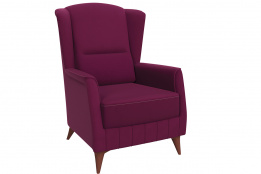 Кресло традиционное Эшли, ТД190 Бордовый, Нижегородмебель и К (Россия)