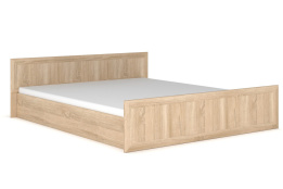 Кровать двуспальная как часть комплекта Соната 2, Дуб Самоа, MEBEL SERVICE (Украина)