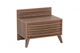 Тумба прикроватная 1Я как часть комплекта Прага, Орех селект Орех селект, Фориэлла (Азербайджан)