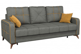 Диван прямой раскладной Черри, ТД179/1 Серый, Нижегородмебель и К (Россия)