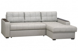 Диван угловой раскладной Варшава, Аква 33, серый, Мебельный Формат (Россия)