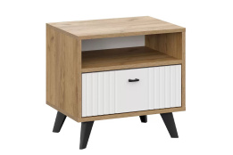 Тумба прикроватная 1Я Милан, Белый Матовый, СВ Мебель (Россия)