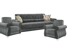 Комплект мягкой мебели Роуз, Серый, Нижегородмебель и К(Россия)