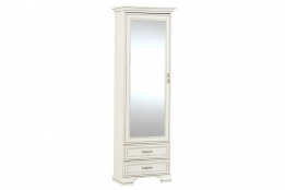 Шкаф пенал 1Д  (Tiffany 1Z2S), коллекции Тиффани, Вудлайн Кремовый, Анрэкс (Беларусь)