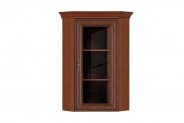 Шкаф витрина угловая приставная 1Д , коллекции Кентаки, Каштан, БРВ Брест (Беларусь)