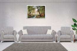 Комплект мягкой мебели Бриз 2, Светло-Серый, АСМ Элегант(Россия)