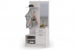 Шкаф прихожая пристенный 1Д  Дебора, Анкор Анкор светлый, Стендмебель (Россия)