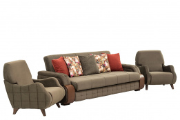 Комплект мягкой мебели Николь, Коричневый, Нижегородмебель и К(Россия)