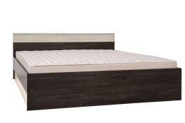 Кровать двуспальная как часть комплекта Уют 1, Сонома, Горизонт (Россия)