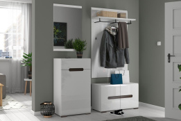 Комплект мебели для прихожей Ацтека, Белый Блеск, БРВ Брест(Беларусь)