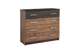 Комод 4Я как часть комплекта Вероника, Дуб Април/Венге Темный, MEBEL SERVICE (Украина)
