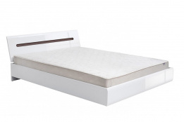 Кровать двуспальная, коллекции Ацтека, Белый Блеск, БРВ Брест (Беларусь)