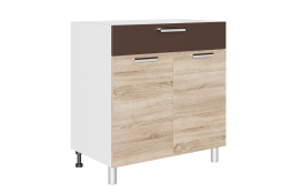 Шкаф-стол 800, 2Д  как часть комплекта Арабика, Дуб Сонома, СВ Мебель (Россия)