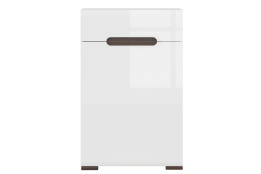 Тумба традиционная 1Д 1Я как часть комплекта Ацтека, Белый Блеск, БРВ Брест (Беларусь)