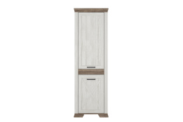 Шкаф пенал 2Д  Марсель, Ясень снежный/Дуб сонома темный, БРВ Брест (Беларусь)