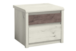 Тумба прикроватная 2Я Бьерк, Ольха Полярная/Оникс, Анрэкс (Беларусь)