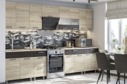 Комплект мебели для кухни Арабика 3200, Дуб Сонома, СВ Мебель(Россия)