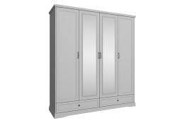 Шкаф для белья 4Д  как часть комплекта Валенсия, Серый, Анрэкс (Беларусь)