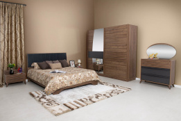 Комплект мебели для спальни Прага, Орех селект Орех селект, Фориэлла(Азербайджан)