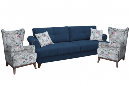 Комплект мягкой мебели Мирта, Синий, Нижегородмебель и К(Россия)