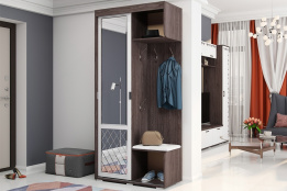 Шкаф прихожая 1Д  Варда, Белый, БТС (Россия)