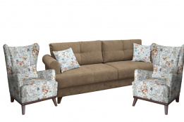 Комплект мягкой мебели Мирта, Коричневый, Нижегородмебель и К(Россия)