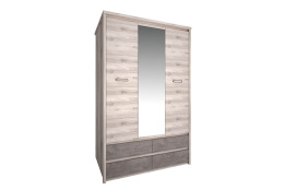 Шкаф для одежды 3Д  Джаз, Каштан найбори Светлый, Анрэкс (Беларусь)