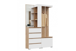 Шкаф прихожая 1Д  Хелен, Белый, Стендмебель (Россия)