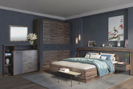 Комплект мебели для спальни Вирджиния, Таксус/Графит, Май Стар(Беларусь)