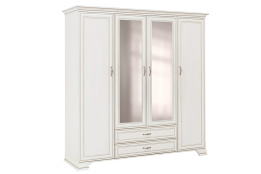 Шкаф для одежды 4Д  как часть комплекта Тиффани, Вудлайн Кремовый, Анрэкс (Беларусь)