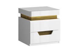 Тумба прикроватная 2Я как часть комплекта Торино, Белый, Анрэкс (Беларусь)