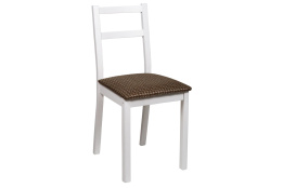 Стул С39М2, Массив дерева/Белая Эмаль, ратибор коричневый, Чепецкая МФ (Россия)