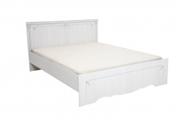 Кровать двуспальная как часть комплекта Ольга 1 Н, Ясень Анкор светлый, Фант Мебель (Россия)