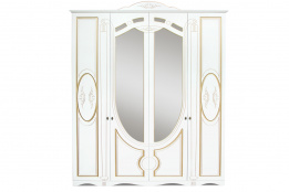 Шкаф для одежды 4Д  как часть комплекта Александрина, Крем, Империал (Россия)