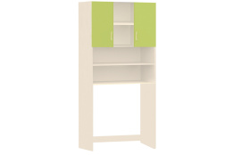 Шкаф для книг 2Д , модульной системы Геометрия, Зеленый, Астрид-Мебель (Россия)