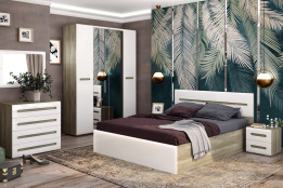 Комплект мебели для спальни Наоми, Белый Глянец, БТС(Россия)