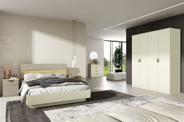 Кровать двуспальная как часть комплекта Модерн, Жемчуг, Анрэкс (Беларусь)