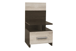 Тумба прикроватная 1Я как часть комплекта Леси, Кантербери/Сонома, Горизонт (Россия)
