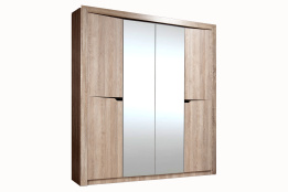 Шкаф для одежды 4Д  Гарда СМ218-01, Дуб Каньон, Слониммебель (Беларусь)