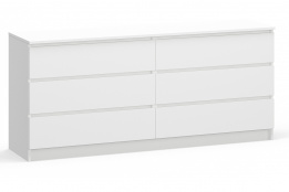 Комод 6Я К-160, Белый, MEBEL SERVICE (Украина)