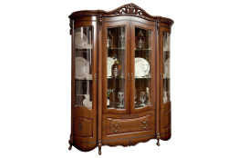 Шкаф витрина 4Д  Аллегро 1, Белый, Слониммебель (Беларусь)