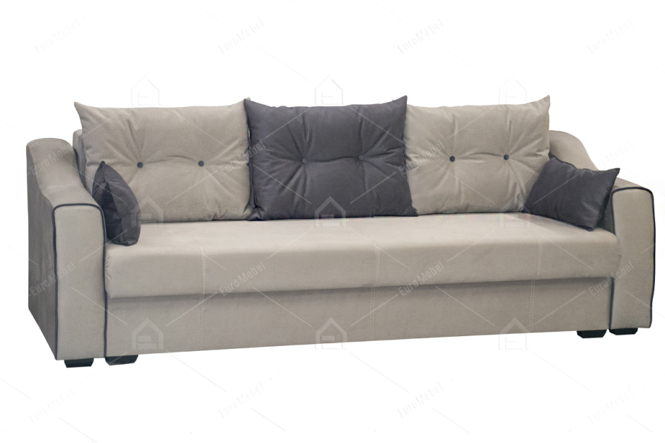 Диван прямой раскладной Мальта 1М, Luma 02 / Luma 23, Мебельный Формат (Россия)