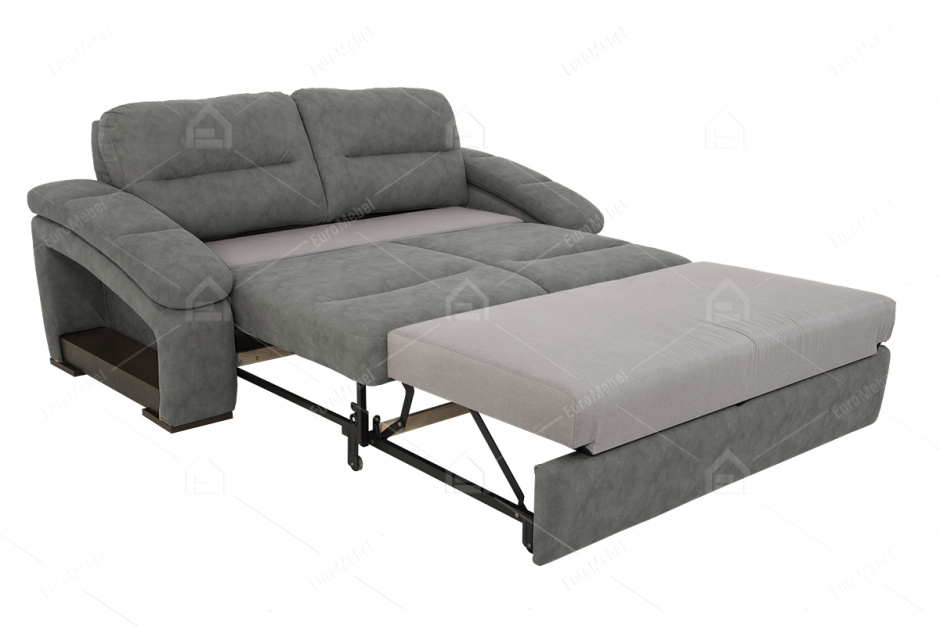 Диван прямой раскладной Рокси 150, Allure grey, Нижегородмебель и К (Россия)