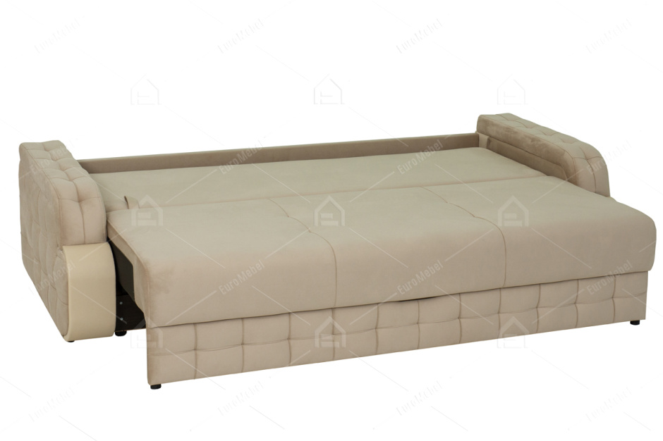 Диван прямой раскладной Антей, GROUND 01(бежевый)/MIKAELA BEIGE/ FROZEN 11, АСМ Элегант (Россия)