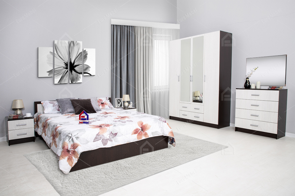 Комплект мебели для спальни Гармония, Анкор Анкор светлый, Стендмебель(Россия)