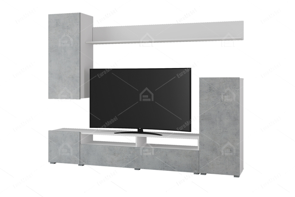 Стенка Лира ЛДСП, Бетон, Горизонт (Россия)